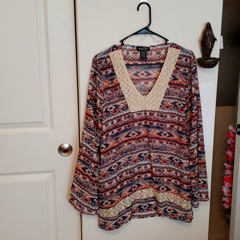 About a girl, large, multi colors